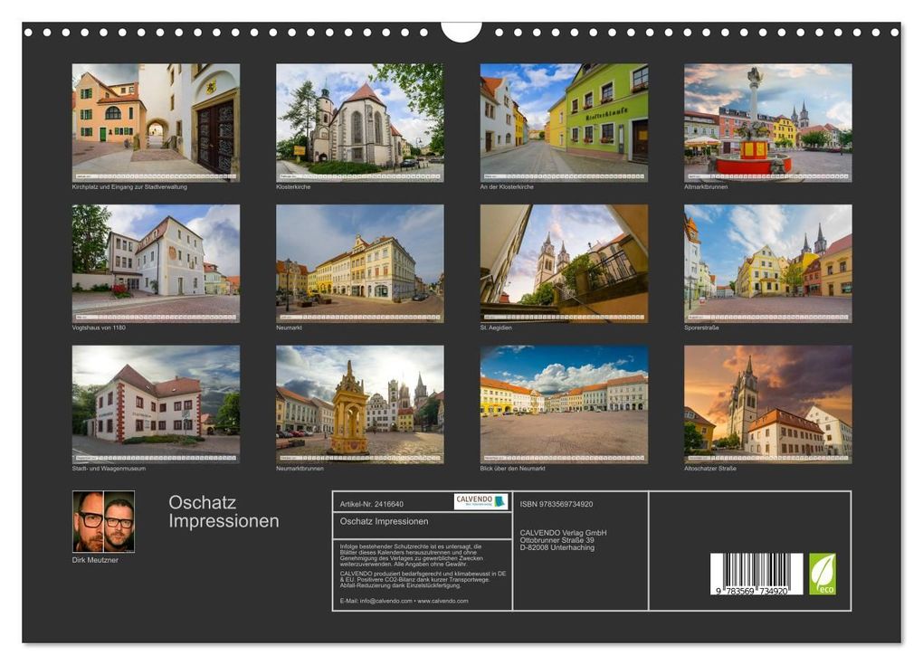 Weitere Ansicht: Oschatz Impressionen (Wandkalender 2027 DIN A3 quer), CALVENDO Monatskalender | Dirk Meutzner, Calvendo