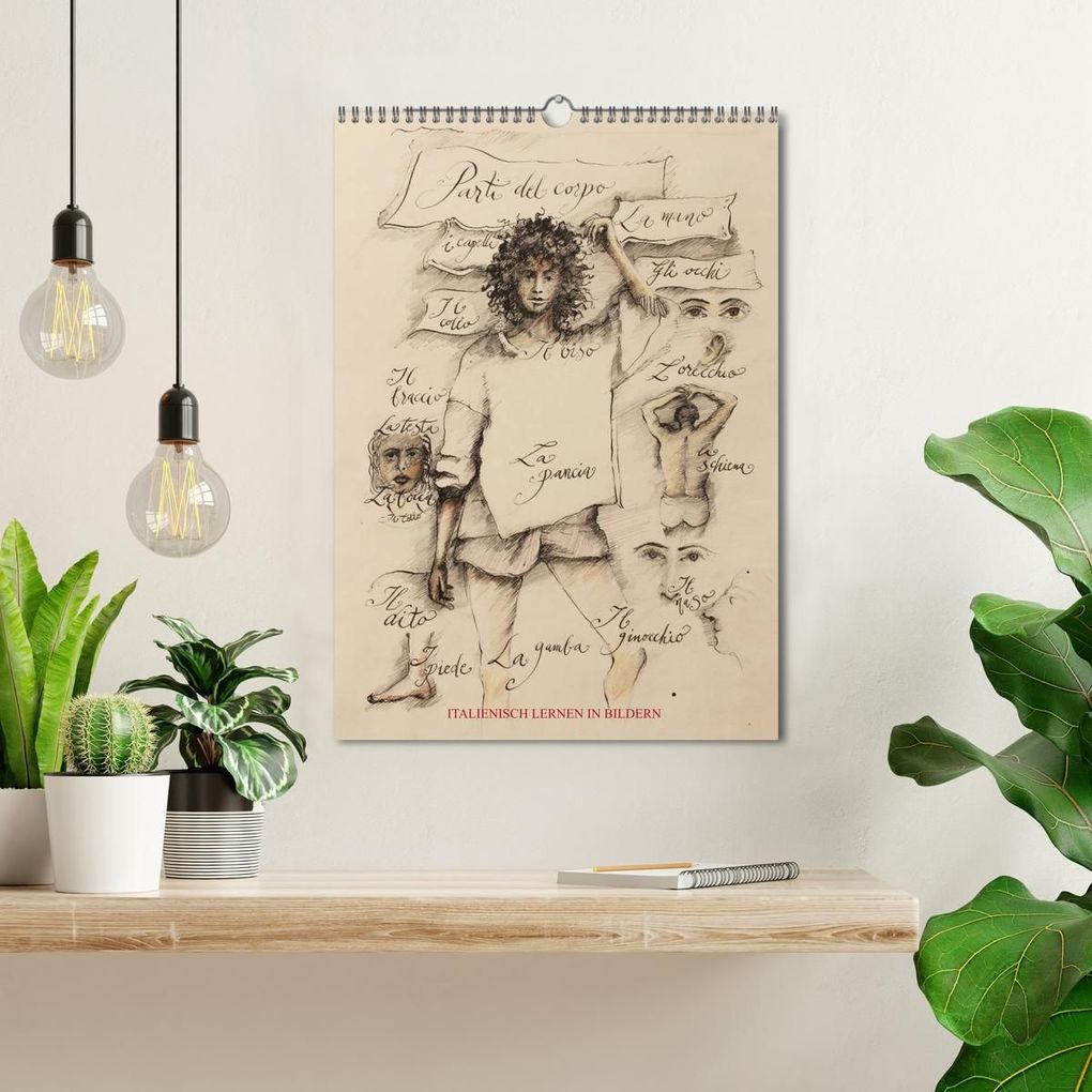 Weitere Ansicht: Italienisch Lernen in Bildern (Wandkalender 2027 DIN A3 hoch), CALVENDO Monatskalender | Eva Demuth, Calvendo