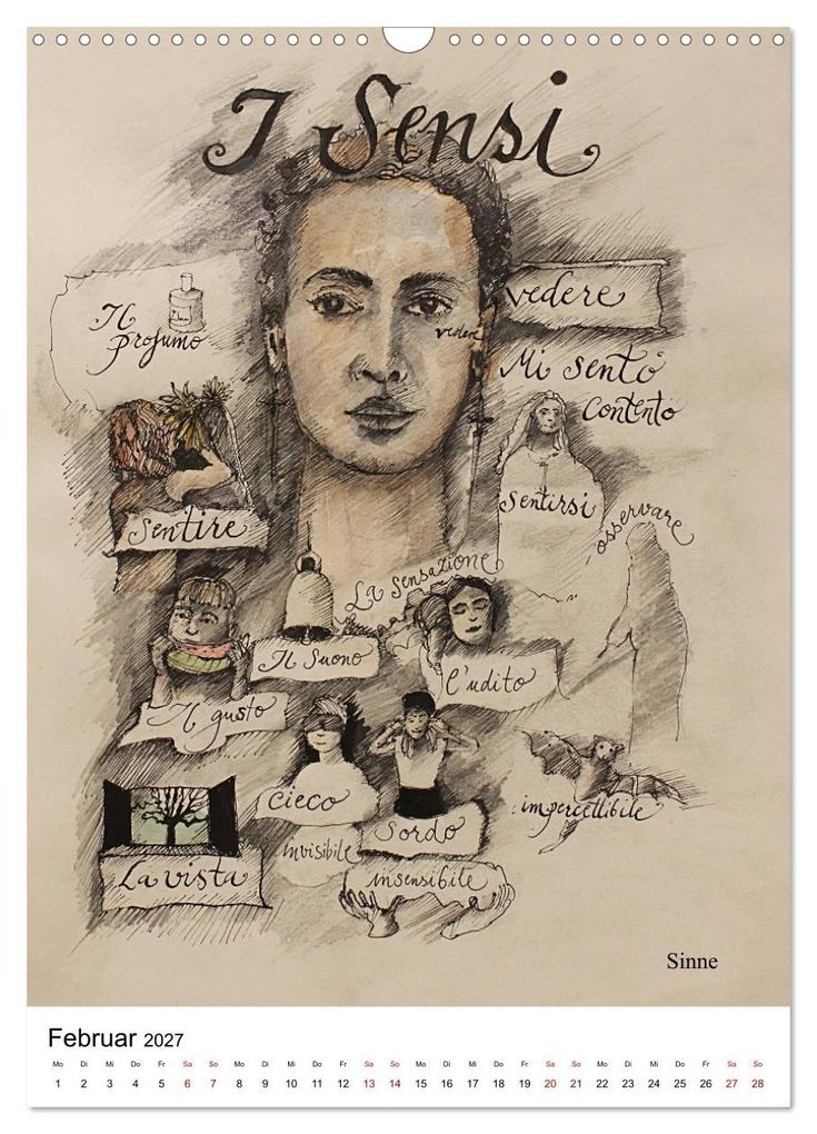 Weitere Ansicht: Italienisch Lernen in Bildern (Wandkalender 2027 DIN A3 hoch), CALVENDO Monatskalender | Eva Demuth, Calvendo