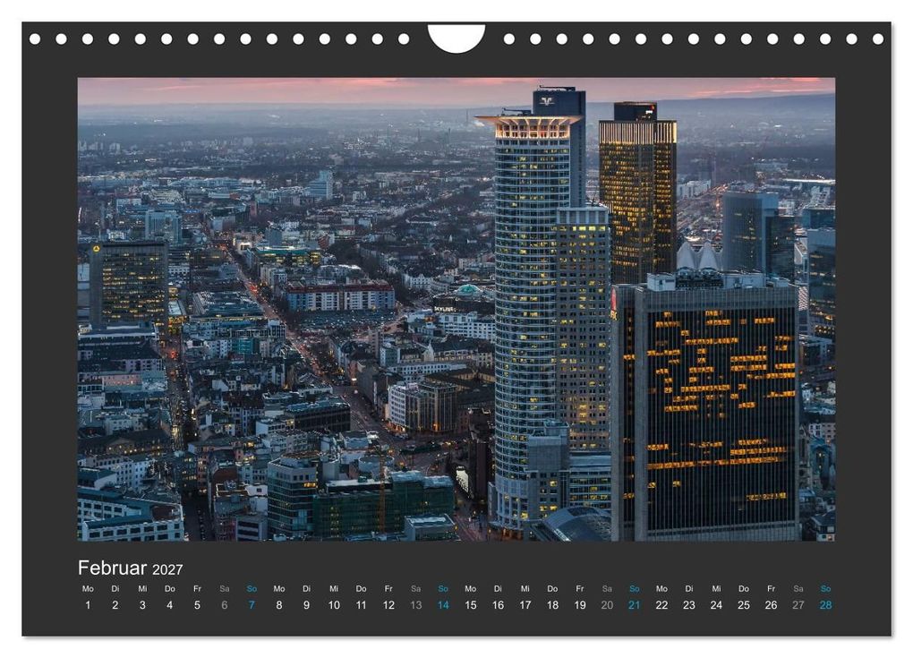 Weitere Ansicht: FRANKFURT - Nachtlichter 2027 (Wandkalender 2027 DIN A4 quer), CALVENDO Monatskalender | Georg Stelzner, Calvendo