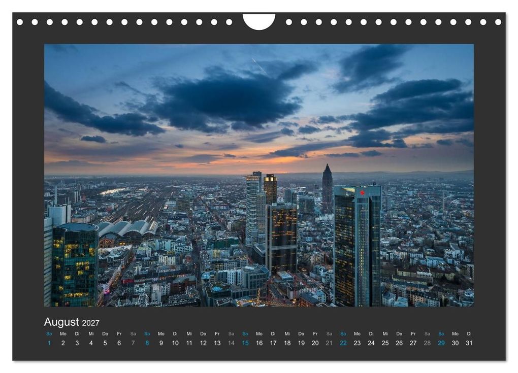 Weitere Ansicht: FRANKFURT - Nachtlichter 2027 (Wandkalender 2027 DIN A4 quer), CALVENDO Monatskalender | Georg Stelzner, Calvendo