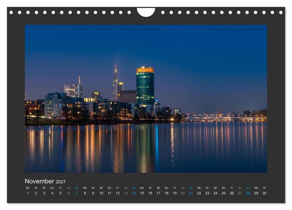 Weitere Ansicht: FRANKFURT - Nachtlichter 2027 (Wandkalender 2027 DIN A4 quer), CALVENDO Monatskalender | Georg Stelzner, Calvendo