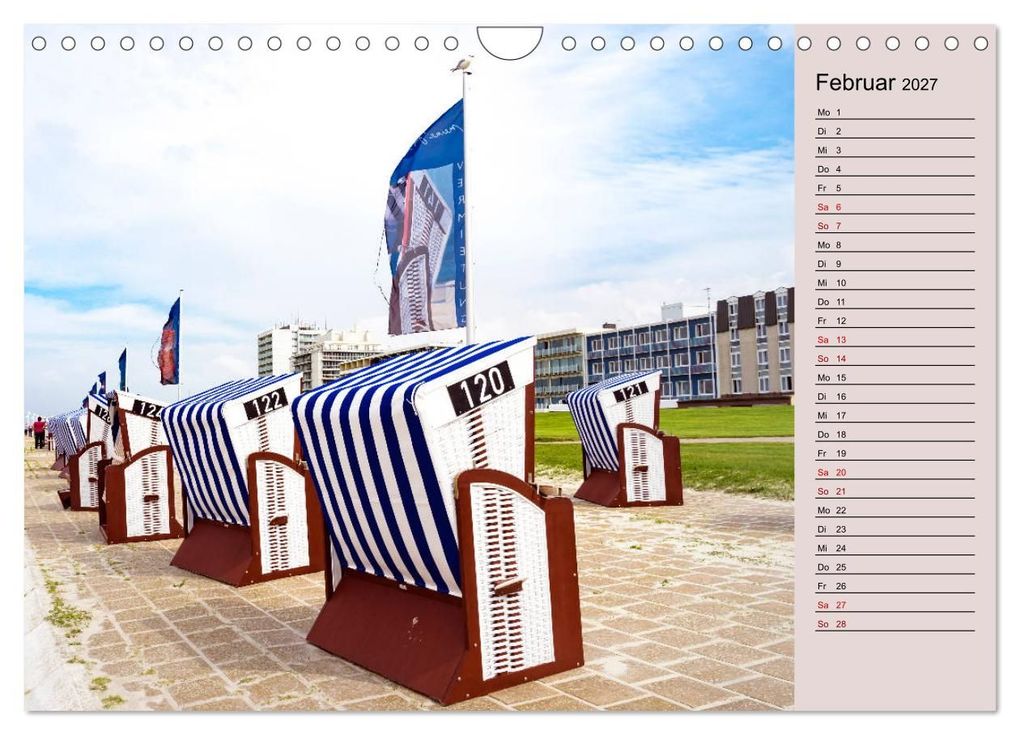 Weitere Ansicht: NORDERNEY Geburtstagskalender mit Planerfunktion (Wandkalender 2027 DIN A4 quer), CALVENDO Monatskalender | Andrea Dreegmeyer, Calvendo
