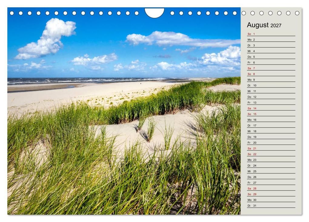 Weitere Ansicht: NORDERNEY Geburtstagskalender mit Planerfunktion (Wandkalender 2027 DIN A4 quer), CALVENDO Monatskalender | Andrea Dreegmeyer, Calvendo