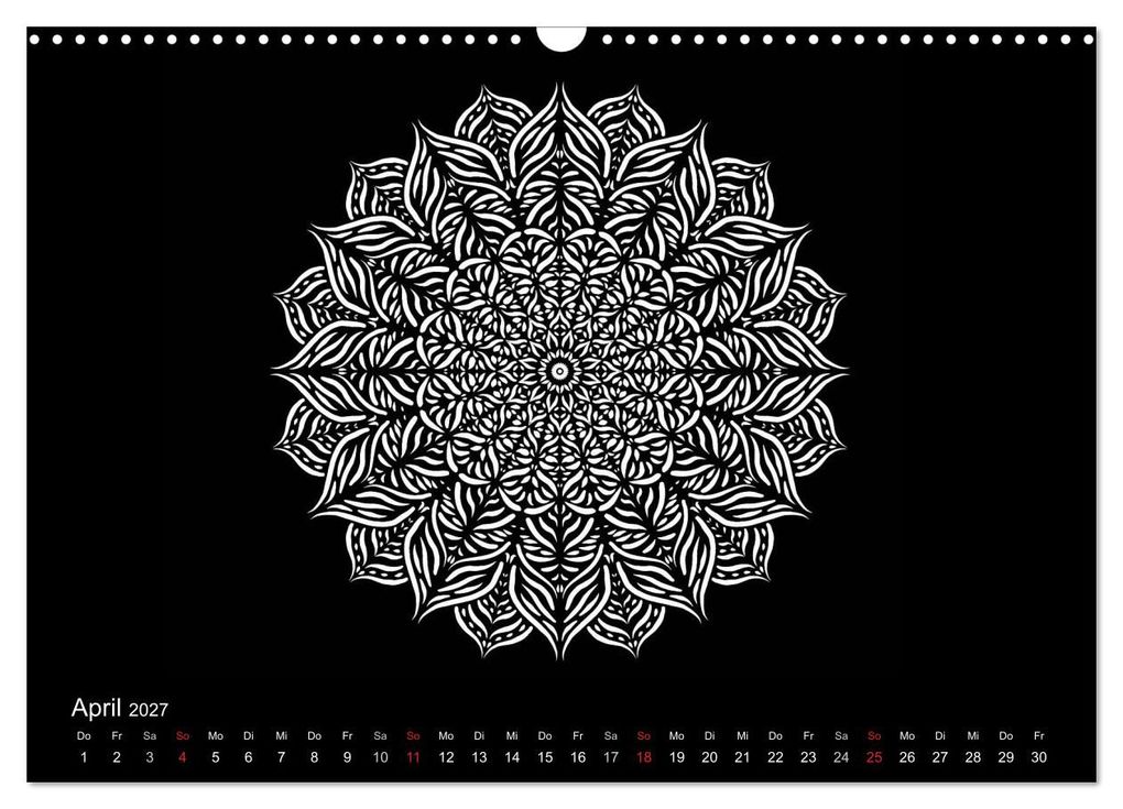 Weitere Ansicht: Entspannung und Ruhe durch Mandalas (Wandkalender 2027 DIN A3 quer), CALVENDO Monatskalender | Heike Langenkamp, Calvendo