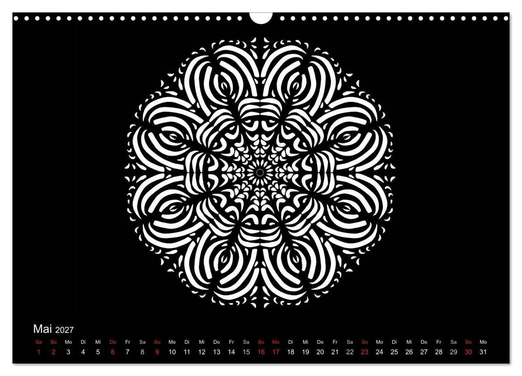 Weitere Ansicht: Entspannung und Ruhe durch Mandalas (Wandkalender 2027 DIN A3 quer), CALVENDO Monatskalender | Heike Langenkamp, Calvendo