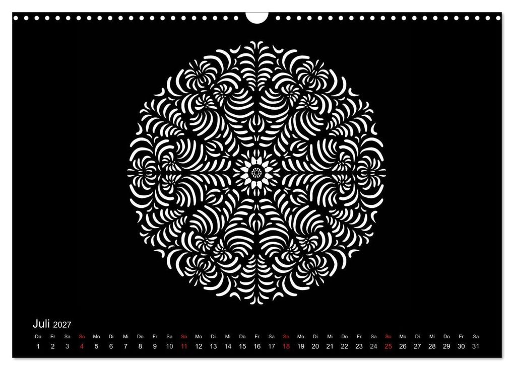 Weitere Ansicht: Entspannung und Ruhe durch Mandalas (Wandkalender 2027 DIN A3 quer), CALVENDO Monatskalender | Heike Langenkamp, Calvendo