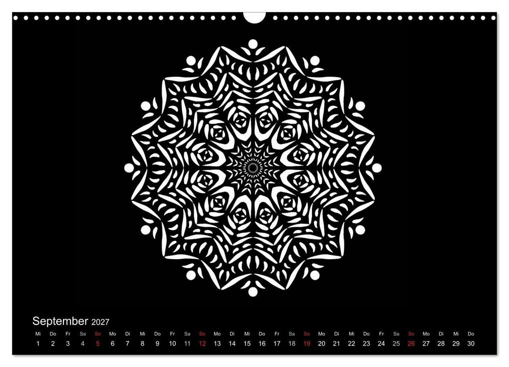 Weitere Ansicht: Entspannung und Ruhe durch Mandalas (Wandkalender 2027 DIN A3 quer), CALVENDO Monatskalender | Heike Langenkamp, Calvendo