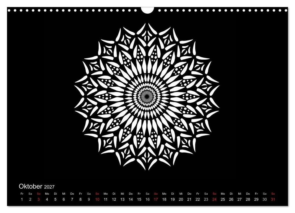 Weitere Ansicht: Entspannung und Ruhe durch Mandalas (Wandkalender 2027 DIN A3 quer), CALVENDO Monatskalender | Heike Langenkamp, Calvendo