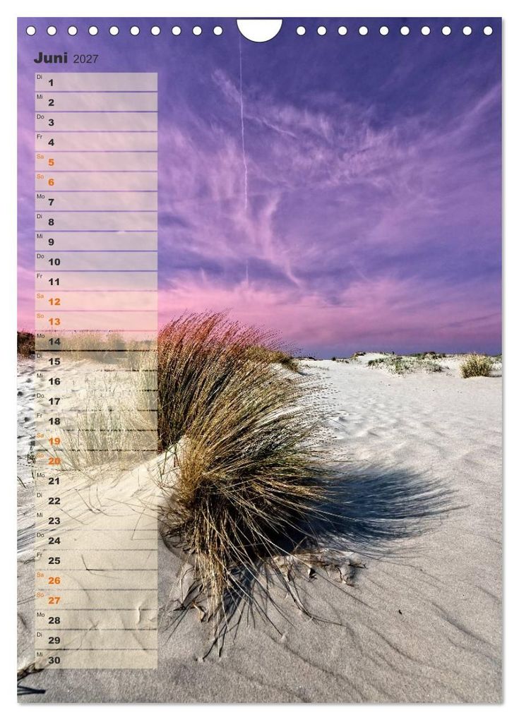Weitere Ansicht: Zwischen Dünen und Watt / Geburtstagskalender (Wandkalender 2027 DIN A4 hoch), CALVENDO Monatskalender | Kathleen Bergmann, Calvendo