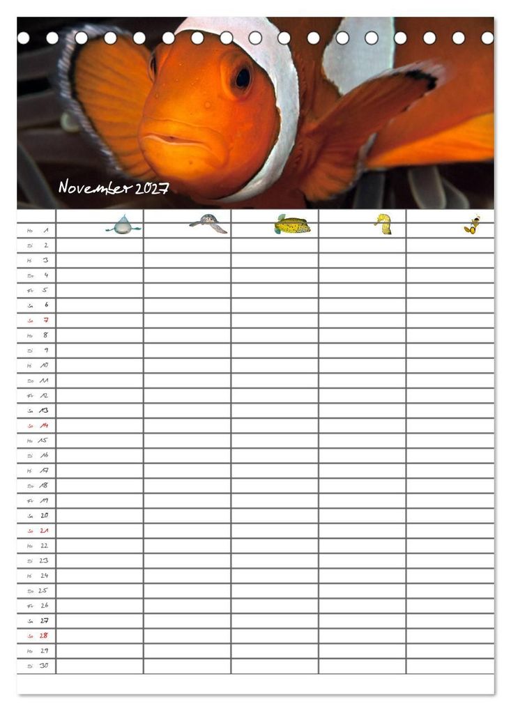 Weitere Ansicht: Der Unterwasser Familienplaner 2027 (Tischkalender 2027 DIN A5 hoch), CALVENDO Monatskalender | Sven Gruse, Calvendo
