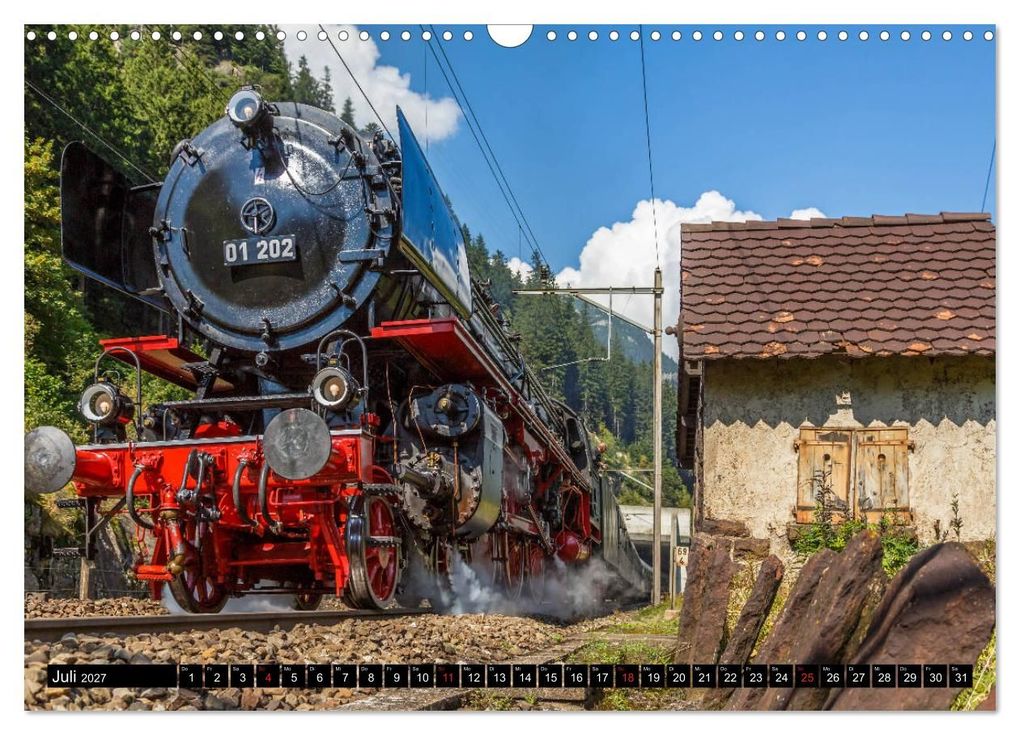 Weitere Ansicht: Eisenbahn-Nostalgie - Oldtimer auf Schweizer Schienen (Wandkalender 2027 DIN A3 quer), CALVENDO Monatskalender | Stefan Schulthess, Calvendo