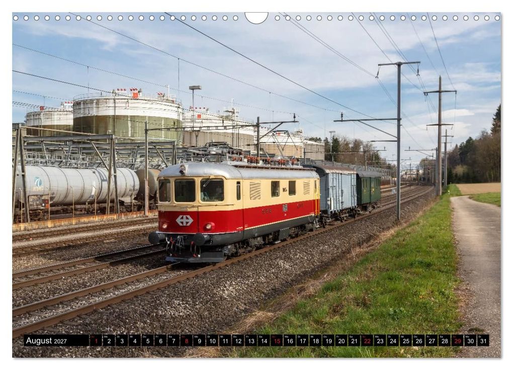 Weitere Ansicht: Eisenbahn-Nostalgie - Oldtimer auf Schweizer Schienen (Wandkalender 2027 DIN A3 quer), CALVENDO Monatskalender | Stefan Schulthess, Calvendo