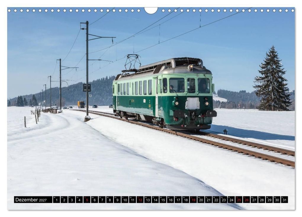 Weitere Ansicht: Eisenbahn-Nostalgie - Oldtimer auf Schweizer Schienen (Wandkalender 2027 DIN A3 quer), CALVENDO Monatskalender | Stefan Schulthess, Calvendo