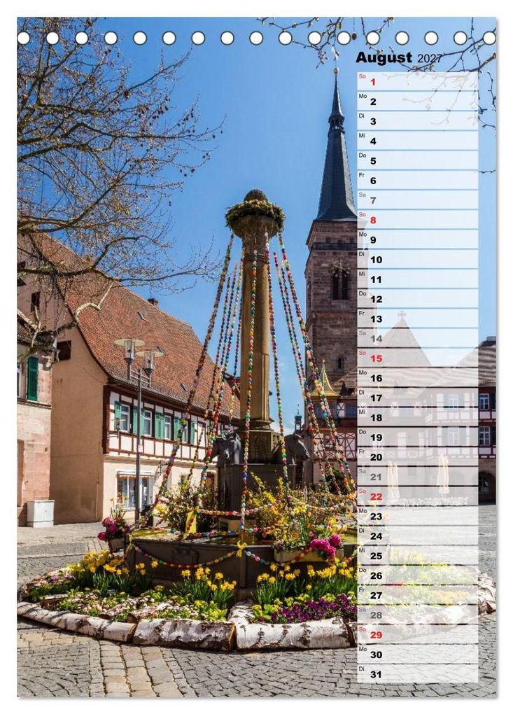 Weitere Ansicht: Schwabach Geburtstagskalender (Tischkalender 2027 DIN A5 hoch), CALVENDO Monatskalender | Thomas Klinder, Calvendo