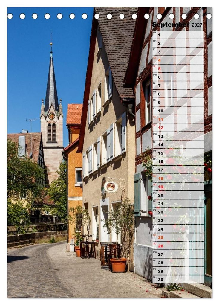 Weitere Ansicht: Schwabach Geburtstagskalender (Tischkalender 2027 DIN A5 hoch), CALVENDO Monatskalender | Thomas Klinder, Calvendo