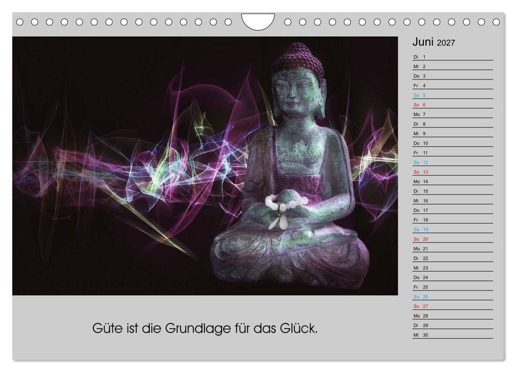 Weitere Ansicht: Lebenskraft Buddha (Wandkalender 2027 DIN A4 quer), CALVENDO Monatskalender | W.W. Voßen - Herzog von Laar am Rhein, Calvendo
