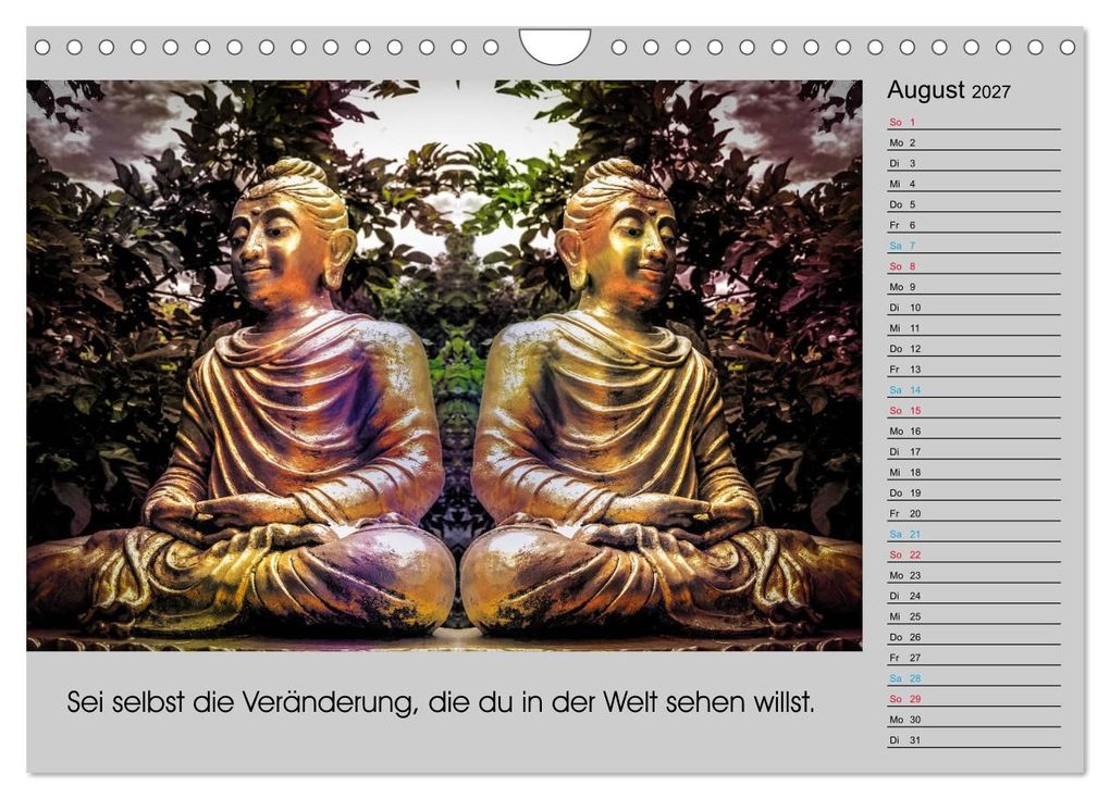 Weitere Ansicht: Lebenskraft Buddha (Wandkalender 2027 DIN A4 quer), CALVENDO Monatskalender | W.W. Voßen - Herzog von Laar am Rhein, Calvendo