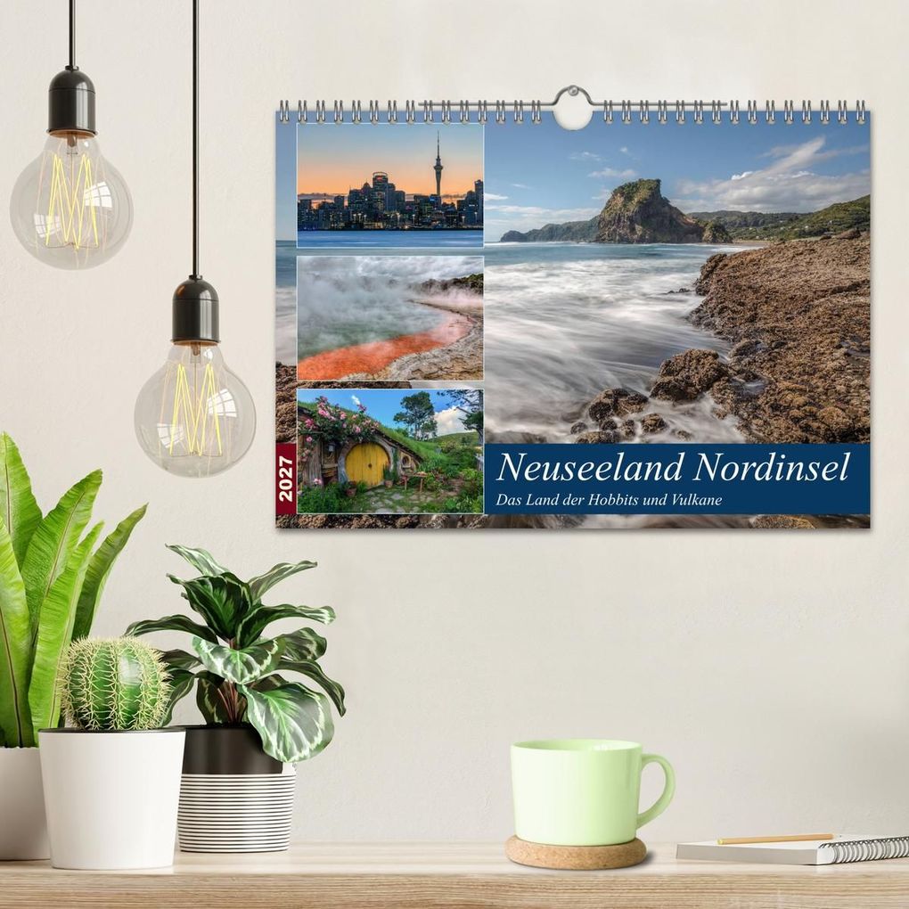 Weitere Ansicht: Neuseeland Nordinsel - Das Land der Hobbits und Vulkane (Wandkalender 2027 DIN A4 quer), CALVENDO Monatskalender | Joana Kruse, Calvendo