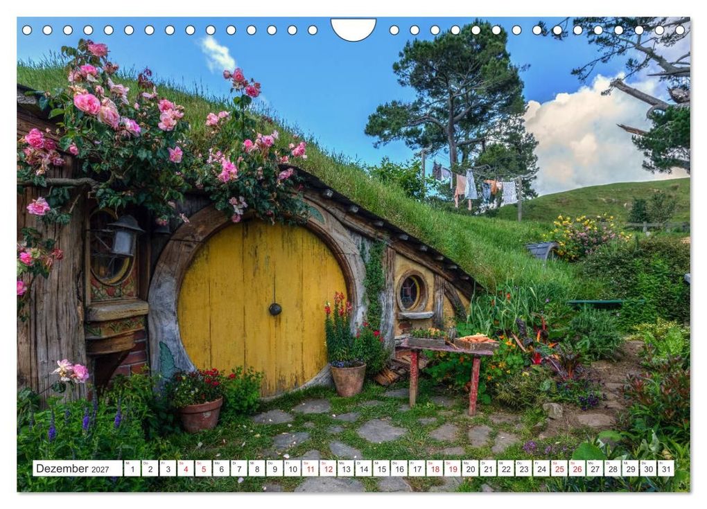 Weitere Ansicht: Neuseeland Nordinsel - Das Land der Hobbits und Vulkane (Wandkalender 2027 DIN A4 quer), CALVENDO Monatskalender | Joana Kruse, Calvendo