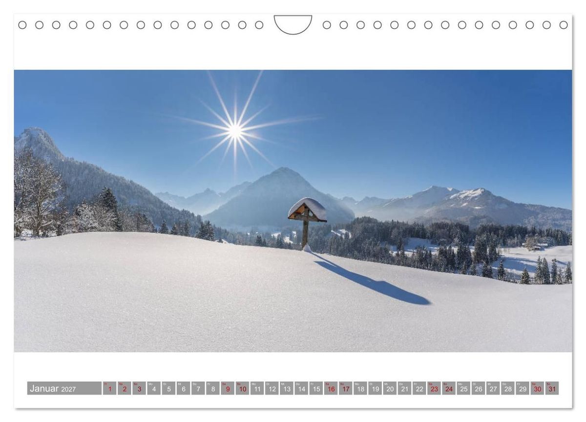 Weitere Ansicht: Oberallgäu Panorama (Wandkalender 2027 DIN A4 quer), CALVENDO Monatskalender | Walter G. Allgöwer, Calvendo