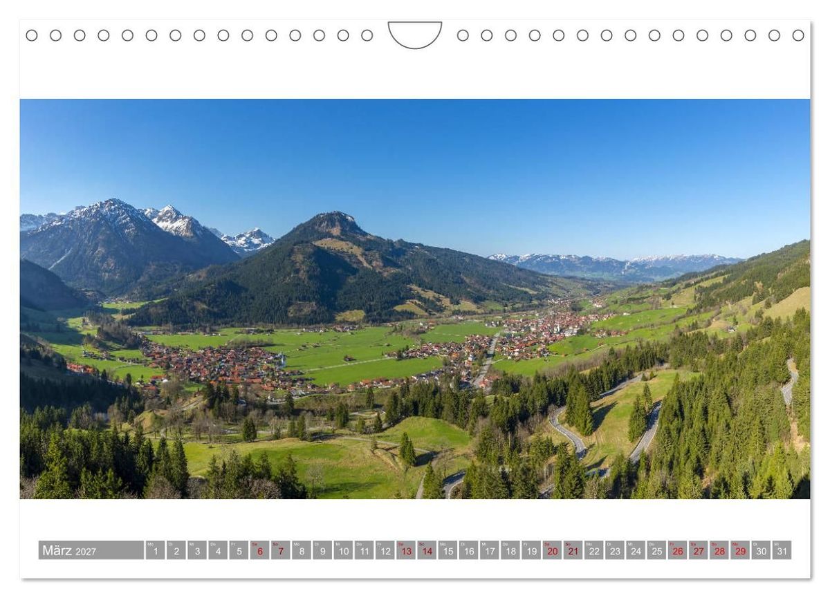 Weitere Ansicht: Oberallgäu Panorama (Wandkalender 2027 DIN A4 quer), CALVENDO Monatskalender | Walter G. Allgöwer, Calvendo