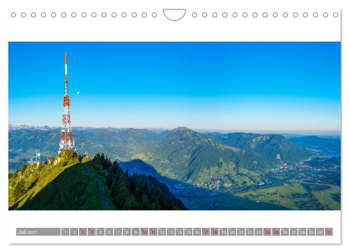 Weitere Ansicht: Oberallgäu Panorama (Wandkalender 2027 DIN A4 quer), CALVENDO Monatskalender | Walter G. Allgöwer, Calvendo