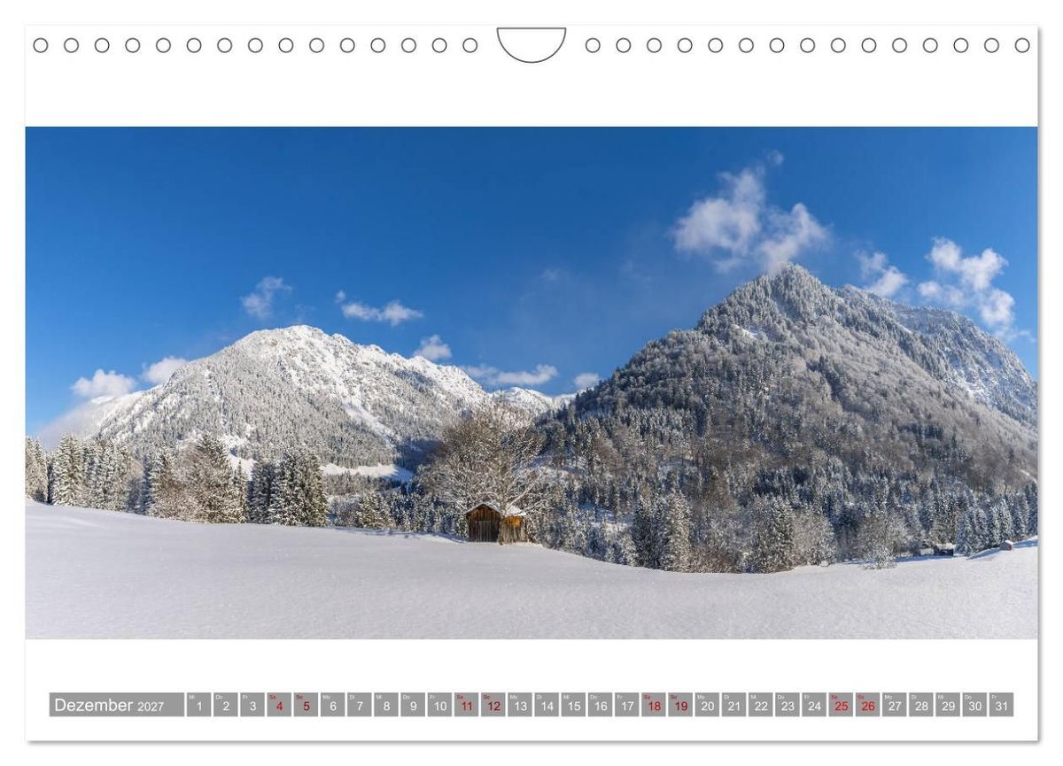 Weitere Ansicht: Oberallgäu Panorama (Wandkalender 2027 DIN A4 quer), CALVENDO Monatskalender | Walter G. Allgöwer, Calvendo