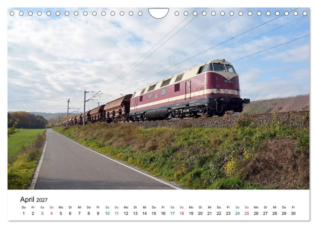 Weitere Ansicht: U-Boot trifft Babelsbergerin. Die Baureihen 118 und 119 der Deutschen Reichsbahn (Wandkalender 2027 DIN A4 quer), CALVENDO Monatskalender | Wolfgang Gerstner, Calvendo