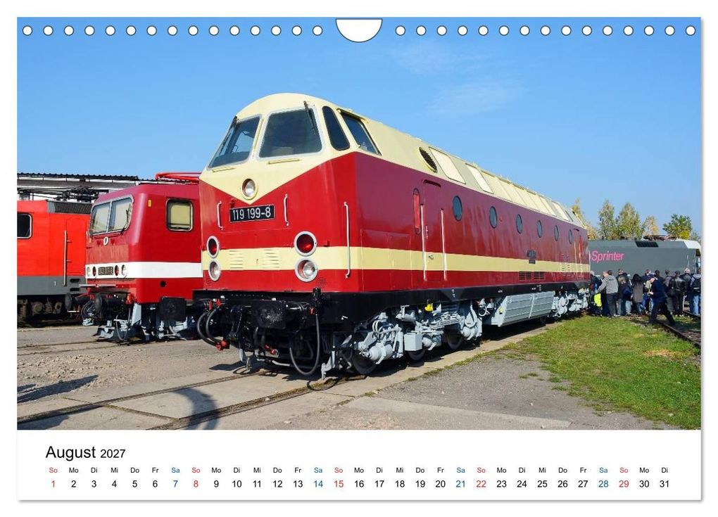 Weitere Ansicht: U-Boot trifft Babelsbergerin. Die Baureihen 118 und 119 der Deutschen Reichsbahn (Wandkalender 2027 DIN A4 quer), CALVENDO Monatskalender | Wolfgang Gerstner, Calvendo