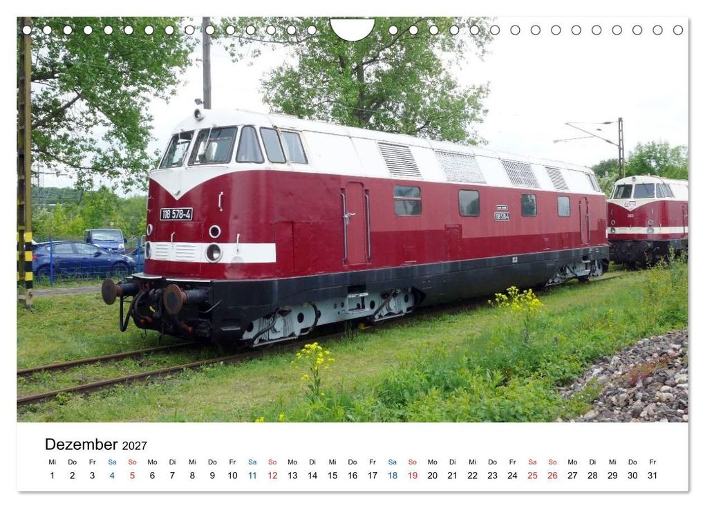 Weitere Ansicht: U-Boot trifft Babelsbergerin. Die Baureihen 118 und 119 der Deutschen Reichsbahn (Wandkalender 2027 DIN A4 quer), CALVENDO Monatskalender | Wolfgang Gerstner, Calvendo
