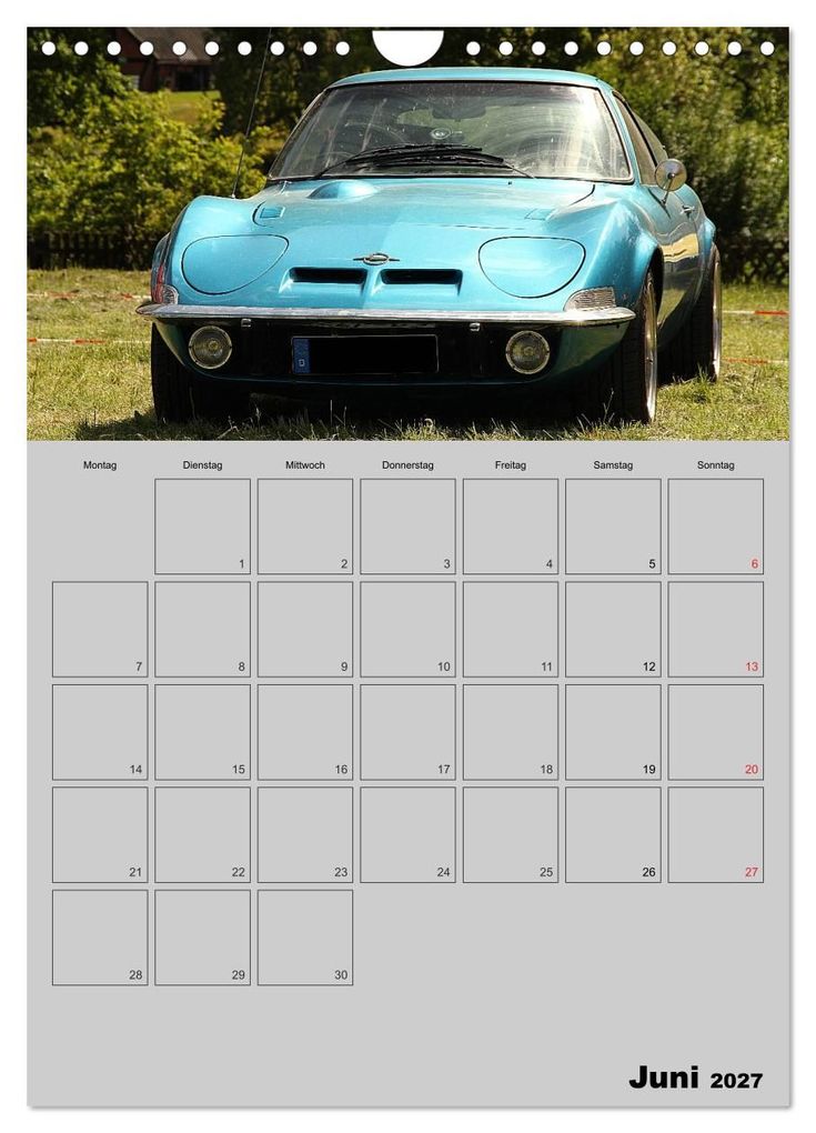 Weitere Ansicht: Opel GT Terminplaner (Wandkalender 2027 DIN A4 hoch), CALVENDO Monatskalender | Anja Bagunk, Calvendo