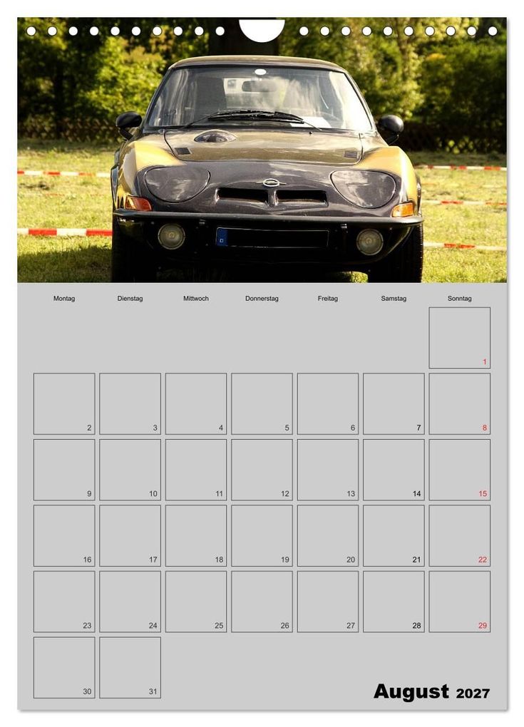 Weitere Ansicht: Opel GT Terminplaner (Wandkalender 2027 DIN A4 hoch), CALVENDO Monatskalender | Anja Bagunk, Calvendo