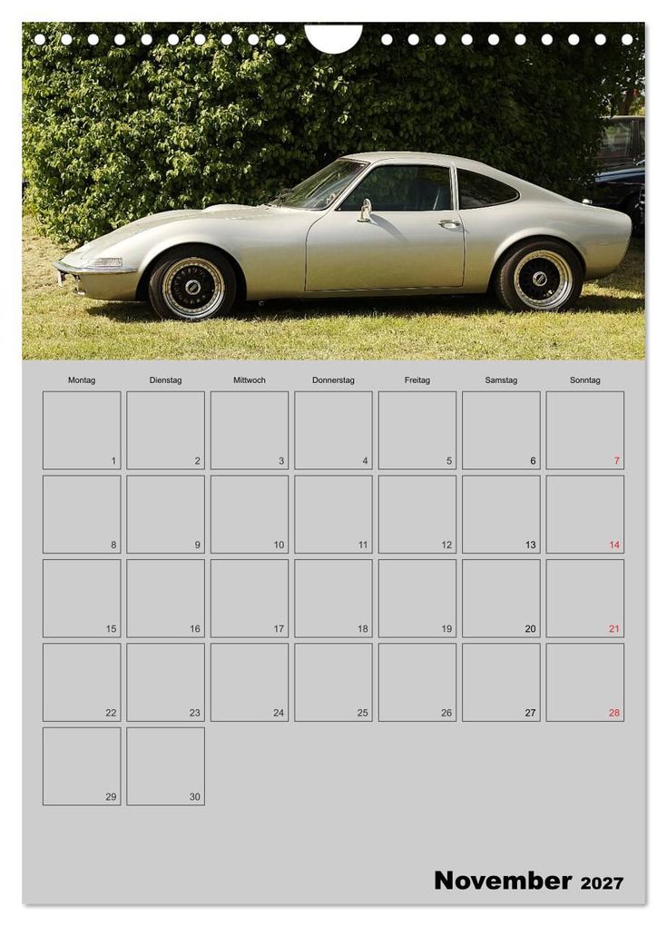 Weitere Ansicht: Opel GT Terminplaner (Wandkalender 2027 DIN A4 hoch), CALVENDO Monatskalender | Anja Bagunk, Calvendo