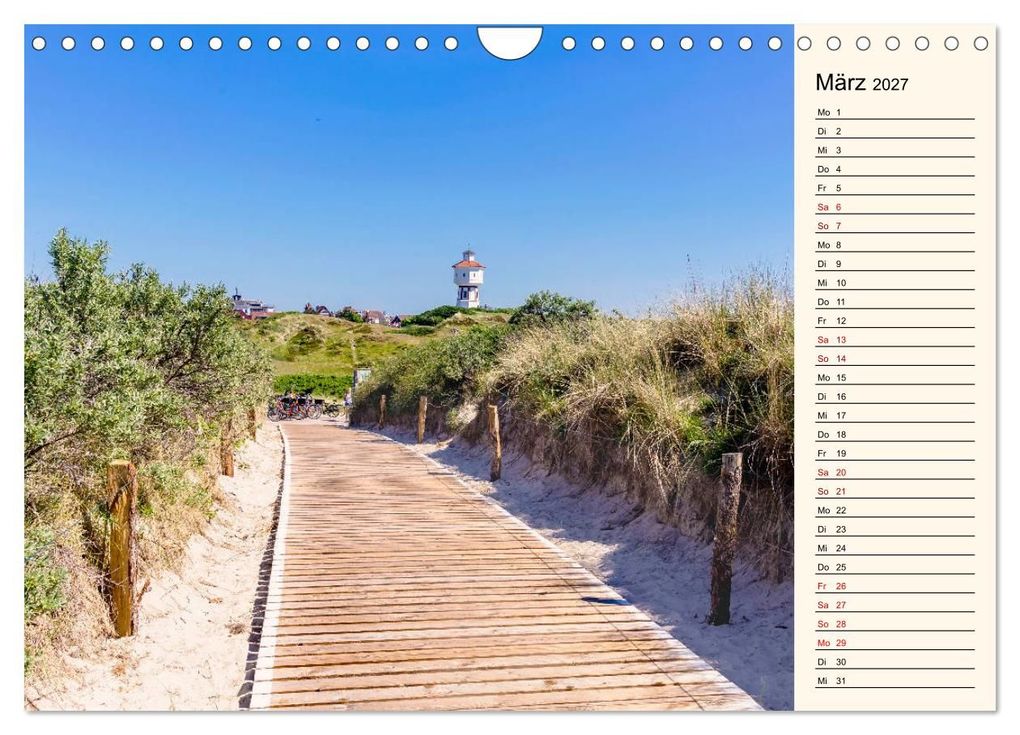 Weitere Ansicht: Langeoog Geburtstagskalender (Wandkalender 2027 DIN A4 quer), CALVENDO Monatskalender | Andrea Dreegmeyer, Calvendo