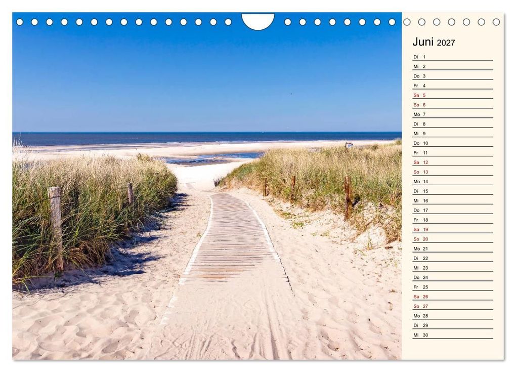 Weitere Ansicht: Langeoog Geburtstagskalender (Wandkalender 2027 DIN A4 quer), CALVENDO Monatskalender | Andrea Dreegmeyer, Calvendo