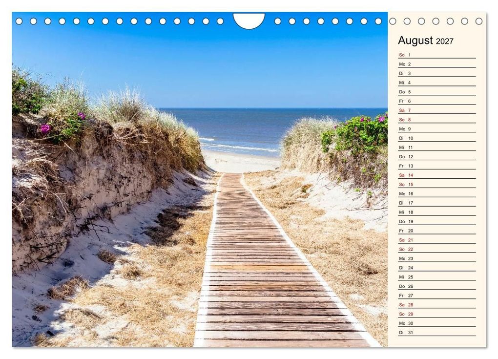 Weitere Ansicht: Langeoog Geburtstagskalender (Wandkalender 2027 DIN A4 quer), CALVENDO Monatskalender | Andrea Dreegmeyer, Calvendo