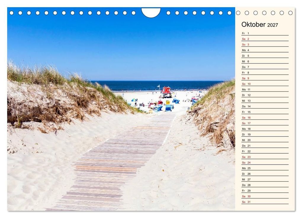 Weitere Ansicht: Langeoog Geburtstagskalender (Wandkalender 2027 DIN A4 quer), CALVENDO Monatskalender | Andrea Dreegmeyer, Calvendo