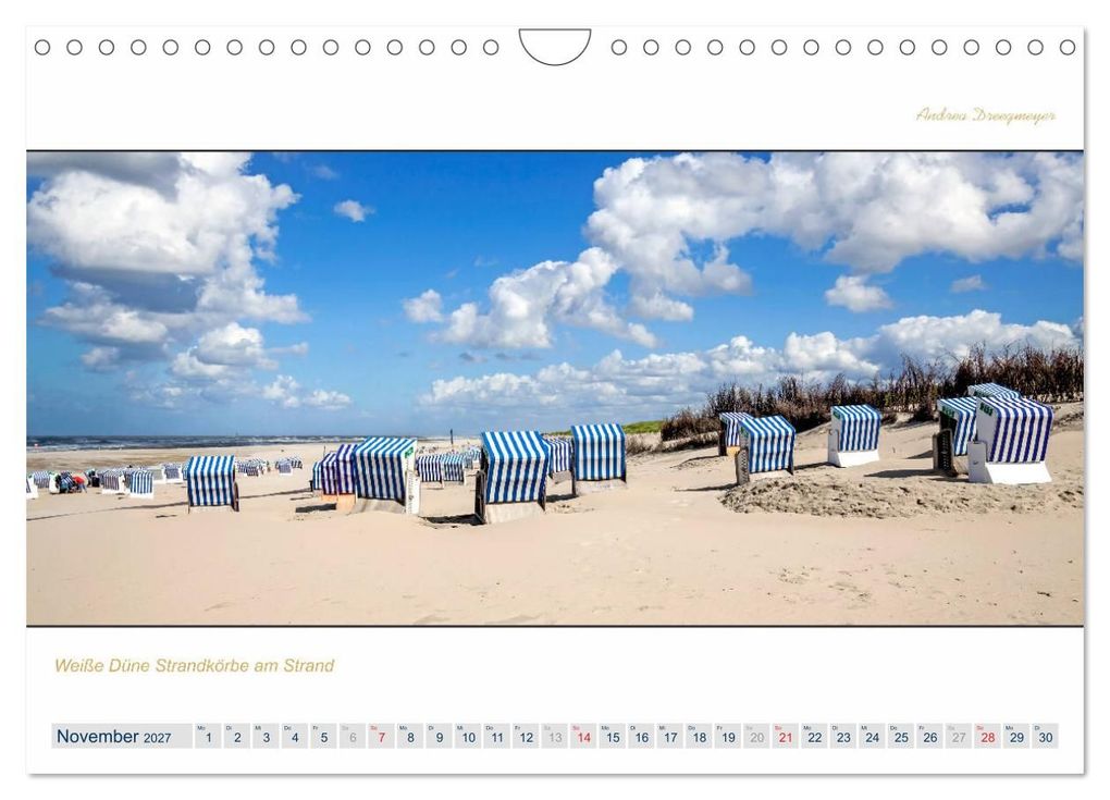 Weitere Ansicht: PANORAMA - Ostfriesische Inseln (Wandkalender 2027 DIN A4 quer), CALVENDO Monatskalender | Andrea Dreegmeyer, Calvendo