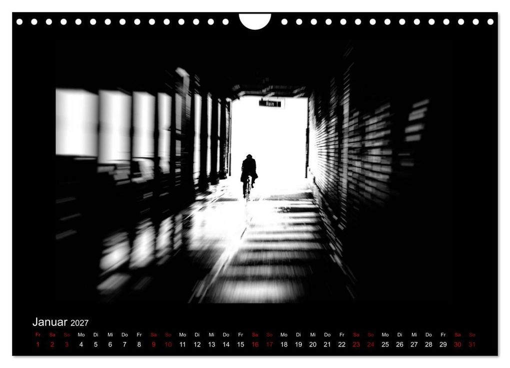 Weitere Ansicht: Strassenfotografie Berlin. schwarz/weiß - abstrakt - minimalistisch (Wandkalender 2027 DIN A4 quer), CALVENDO Monatskalender | Frank Andree, Calvendo