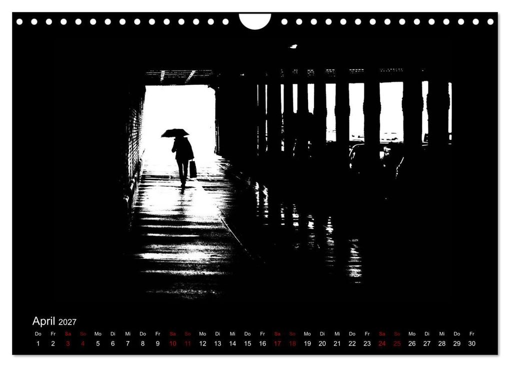 Weitere Ansicht: Strassenfotografie Berlin. schwarz/weiß - abstrakt - minimalistisch (Wandkalender 2027 DIN A4 quer), CALVENDO Monatskalender | Frank Andree, Calvendo