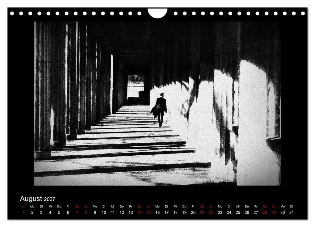 Weitere Ansicht: Strassenfotografie Berlin. schwarz/weiß - abstrakt - minimalistisch (Wandkalender 2027 DIN A4 quer), CALVENDO Monatskalender | Frank Andree, Calvendo