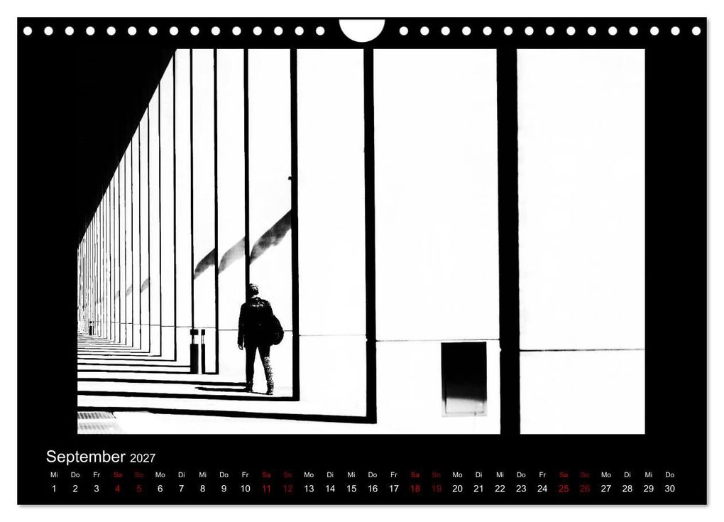 Weitere Ansicht: Strassenfotografie Berlin. schwarz/weiß - abstrakt - minimalistisch (Wandkalender 2027 DIN A4 quer), CALVENDO Monatskalender | Frank Andree, Calvendo
