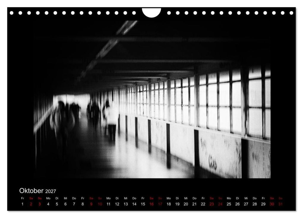 Weitere Ansicht: Strassenfotografie Berlin. schwarz/weiß - abstrakt - minimalistisch (Wandkalender 2027 DIN A4 quer), CALVENDO Monatskalender | Frank Andree, Calvendo