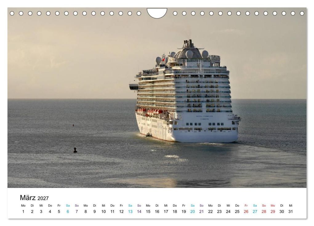 Weitere Ansicht: Riesen der Meere - Kreuzfahrtschiffe (Wandkalender 2027 DIN A4 quer), CALVENDO Monatskalender | Frank Gayde, Calvendo