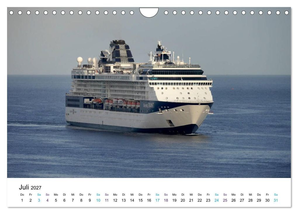 Weitere Ansicht: Riesen der Meere - Kreuzfahrtschiffe (Wandkalender 2027 DIN A4 quer), CALVENDO Monatskalender | Frank Gayde, Calvendo