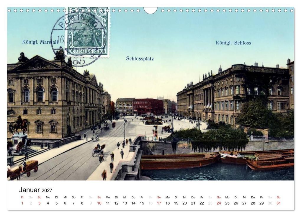 Weitere Ansicht: Farbige Grüße aus dem alten Berlin - Die schönsten Postkarten der Kaiserzeit (Wandkalender 2027 DIN A3 quer), CALVENDO Monatskalender | Reiner Silberstein, Calvendo