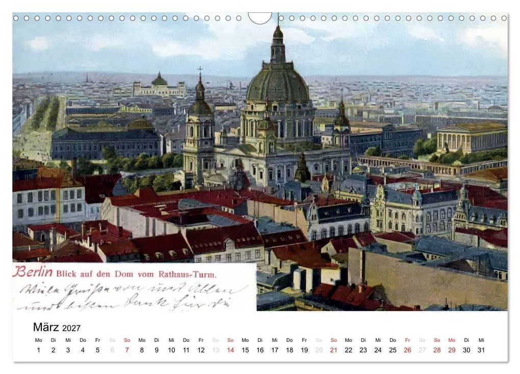 Weitere Ansicht: Farbige Grüße aus dem alten Berlin - Die schönsten Postkarten der Kaiserzeit (Wandkalender 2027 DIN A3 quer), CALVENDO Monatskalender | Reiner Silberstein, Calvendo