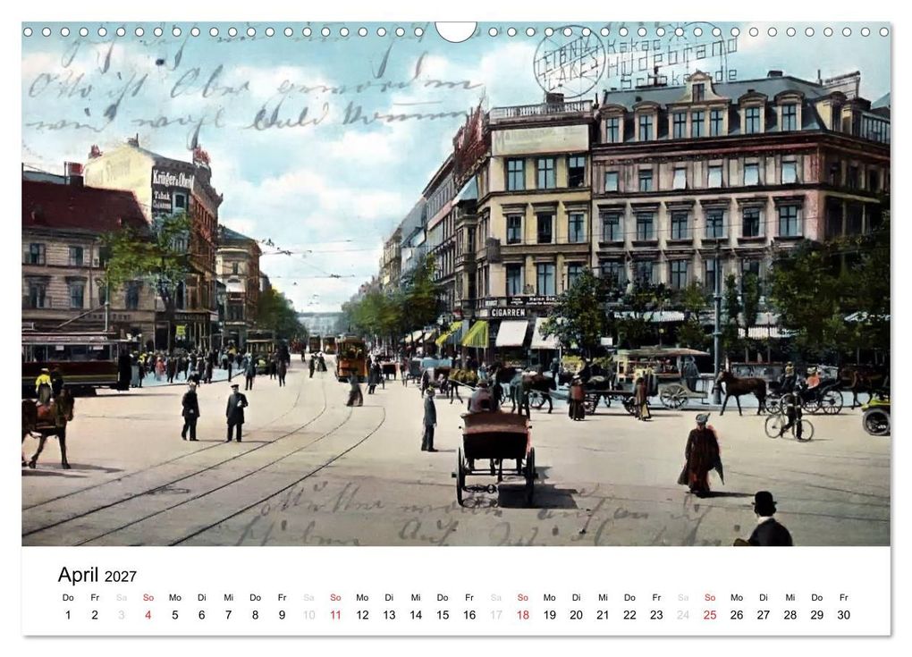 Weitere Ansicht: Farbige Grüße aus dem alten Berlin - Die schönsten Postkarten der Kaiserzeit (Wandkalender 2027 DIN A3 quer), CALVENDO Monatskalender | Reiner Silberstein, Calvendo