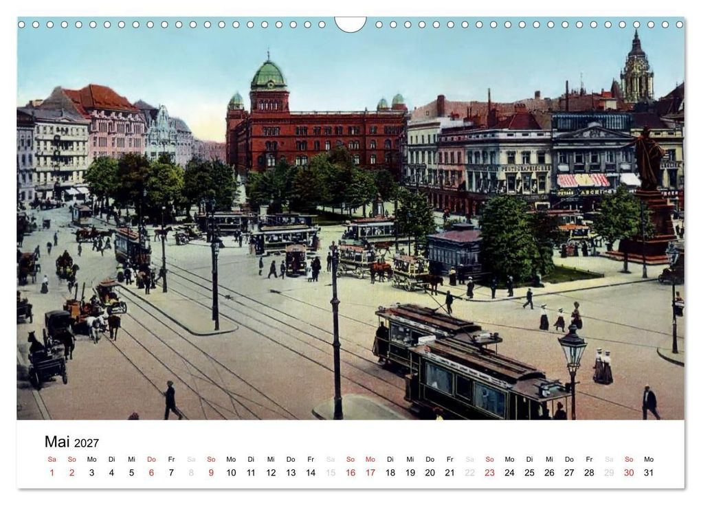 Weitere Ansicht: Farbige Grüße aus dem alten Berlin - Die schönsten Postkarten der Kaiserzeit (Wandkalender 2027 DIN A3 quer), CALVENDO Monatskalender | Reiner Silberstein, Calvendo